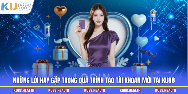 Những lỗi hay gặp trong quá trình tạo tài khoản mới tại KU88